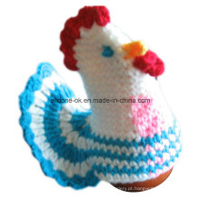 Knitted crochet ovo de galinha acolhedor ovo acolhedor ovo quente